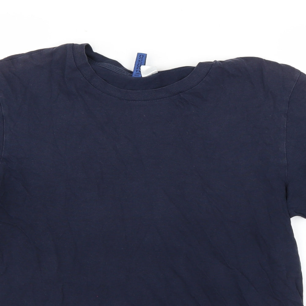 H&M Mens Blue    T-Shirt Size M
