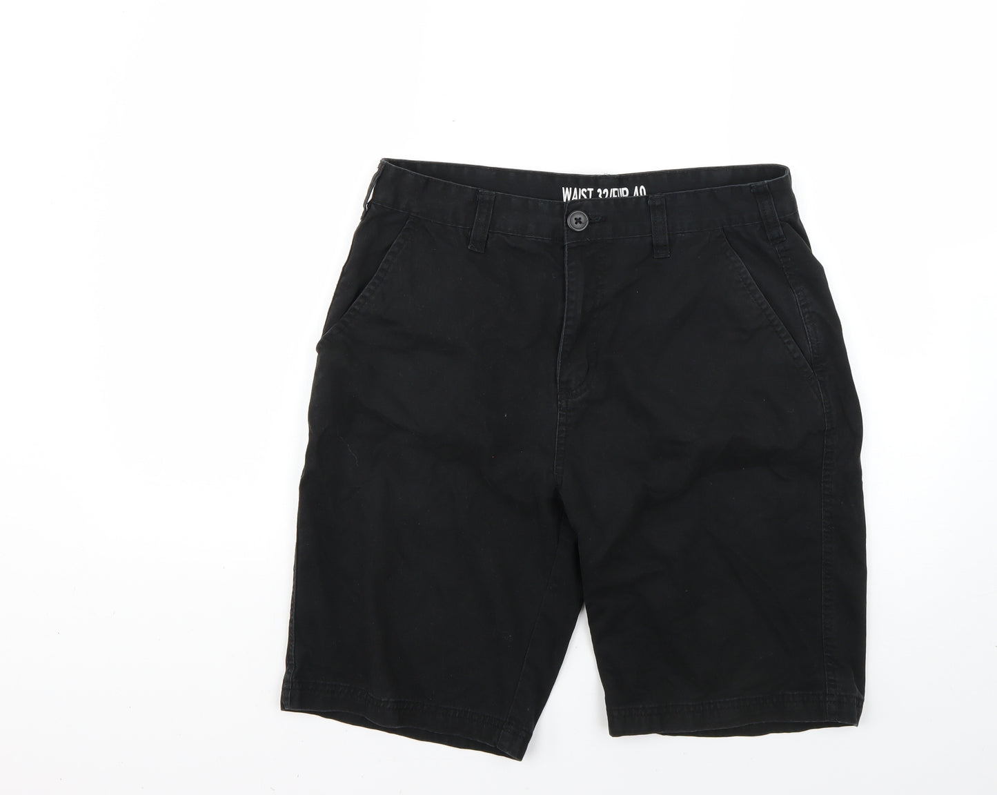 Cedar Wood State Mens Black   Chino Shorts Size 32