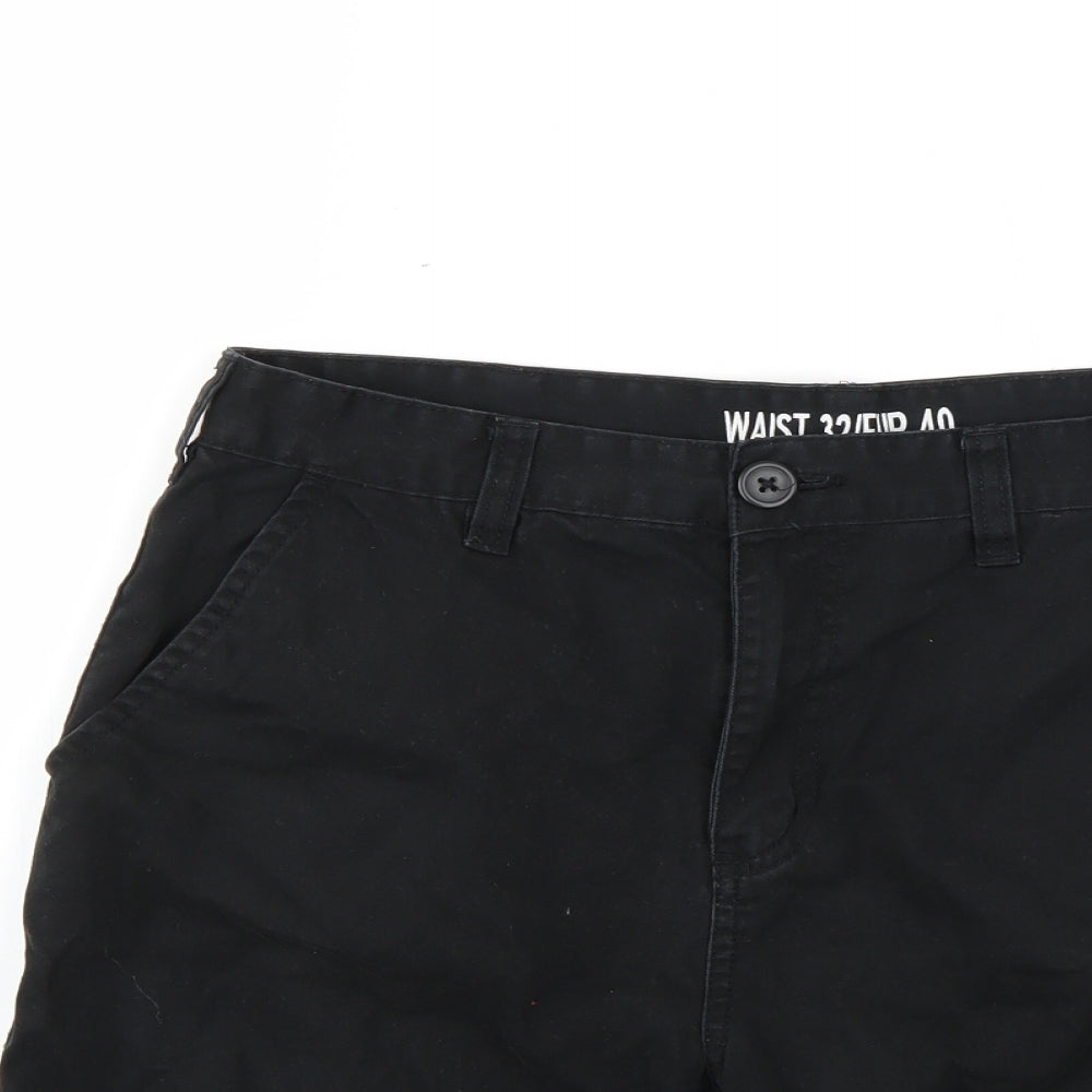 Cedar Wood State Mens Black   Chino Shorts Size 32