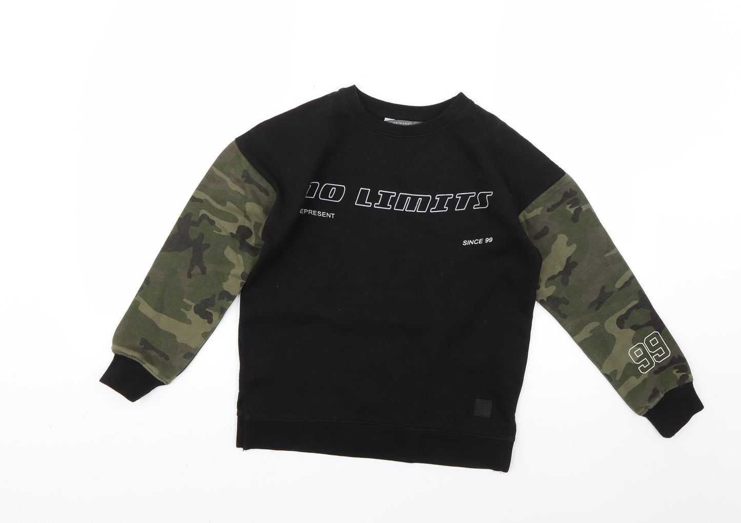 Primark Boys Multicoloured Camouflage  Pullover Jumper Size 8-9 Years