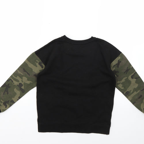 Primark Boys Multicoloured Camouflage  Pullover Jumper Size 8-9 Years