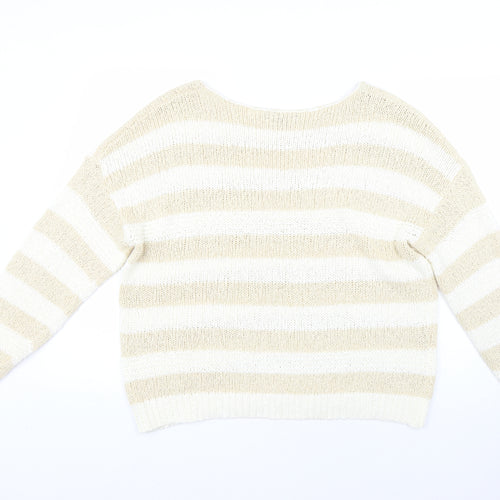 Primark Womens Multicoloured Striped  Pullover Jumper Size 18