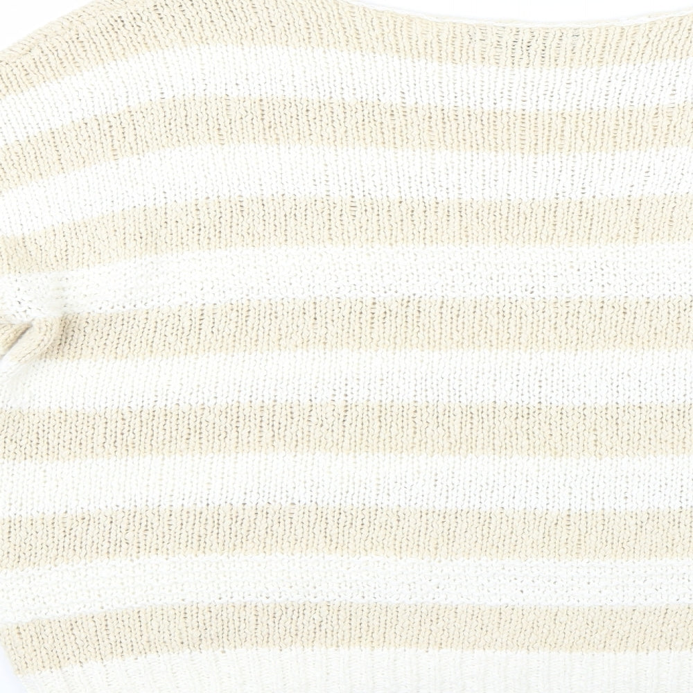 Primark Womens Multicoloured Striped  Pullover Jumper Size 18