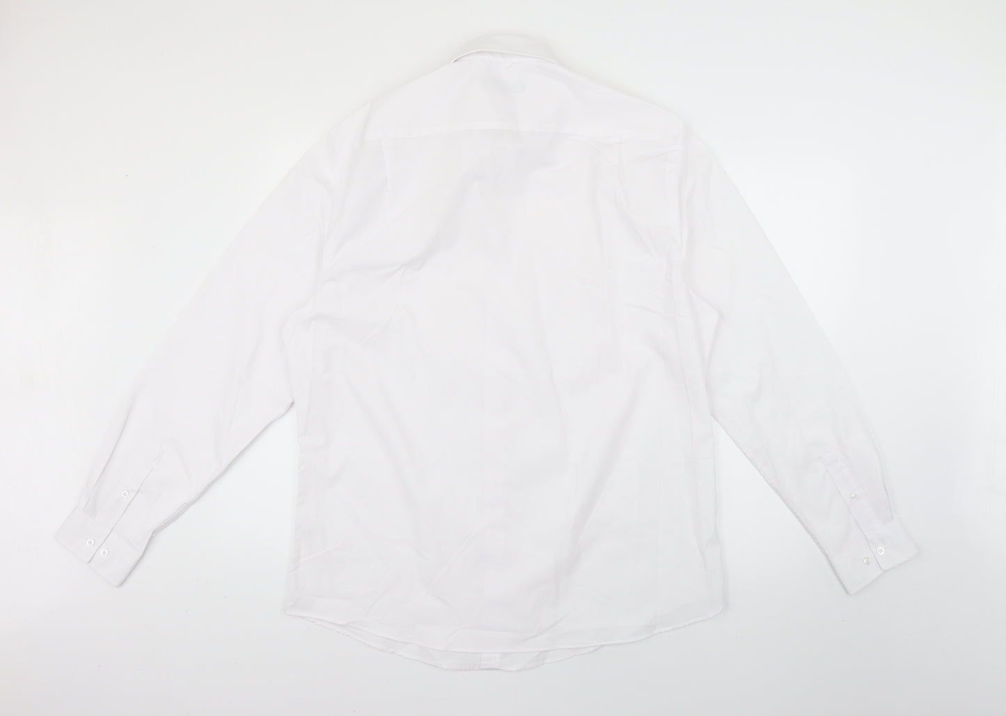 George Mens White    Dress Shirt Size 16.5