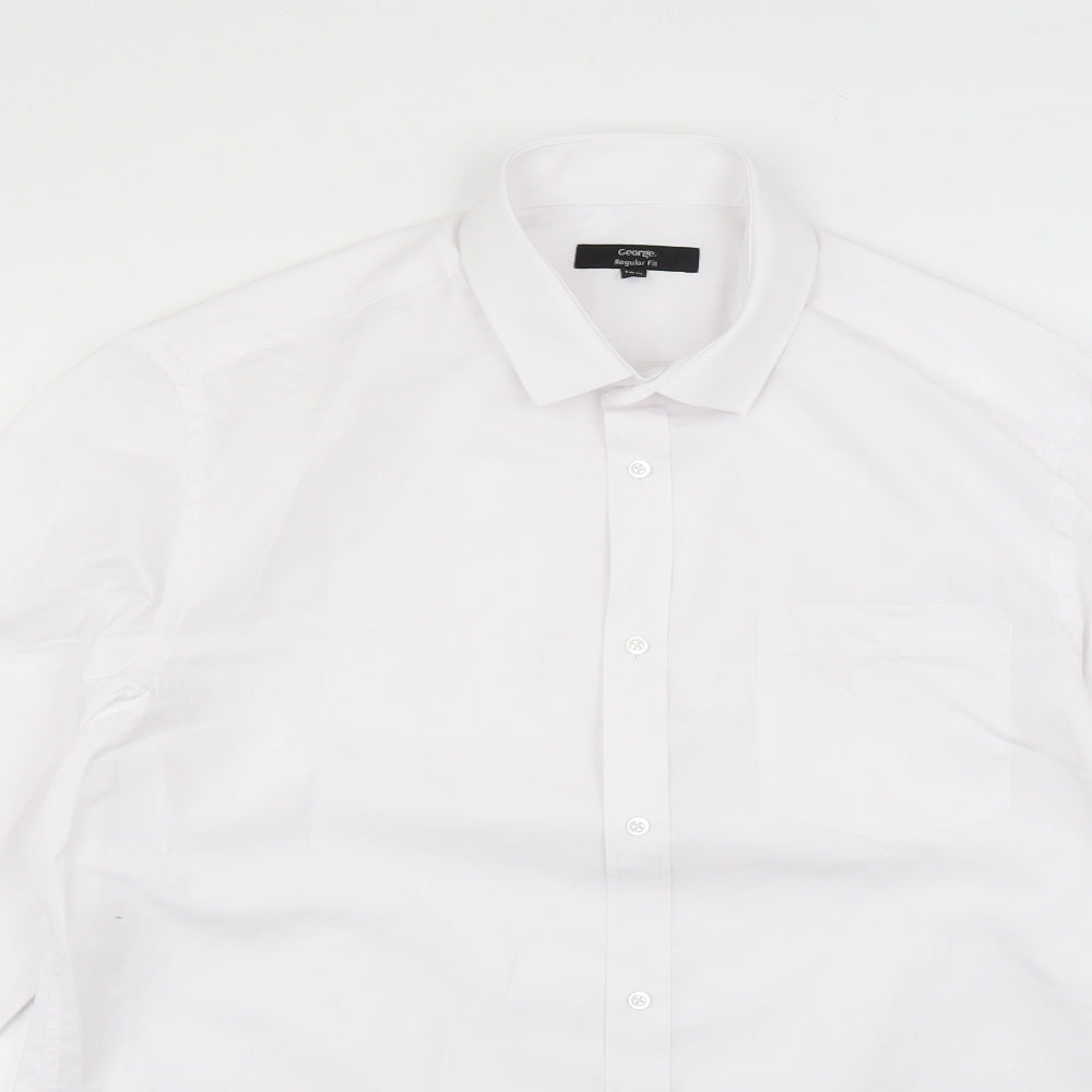 George Mens White    Dress Shirt Size 16.5