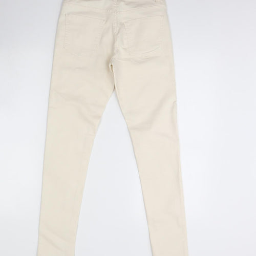 FOREVER 21 Womens Ivory  Denim Skinny Jeans Size 26 L29 in