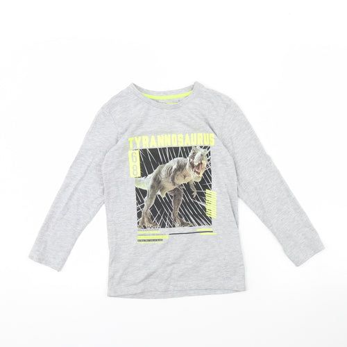 Urban dept Boys Grey   Basic T-Shirt Size 8 Years  - Dinosaur