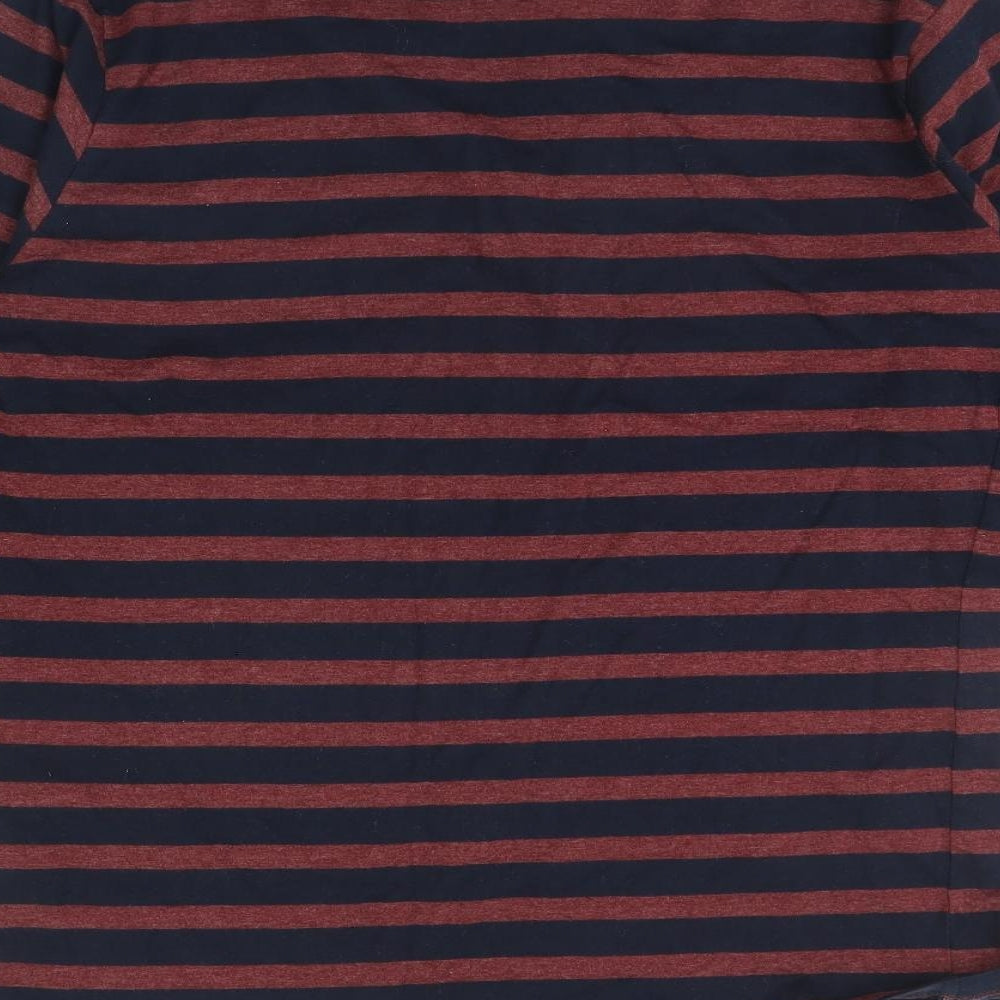 Cedar Wood State Mens Blue Striped   T-Shirt Size M