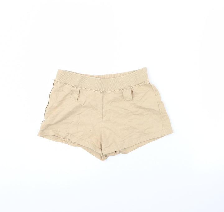 MNG Womens Beige Sweat Shorts Size S