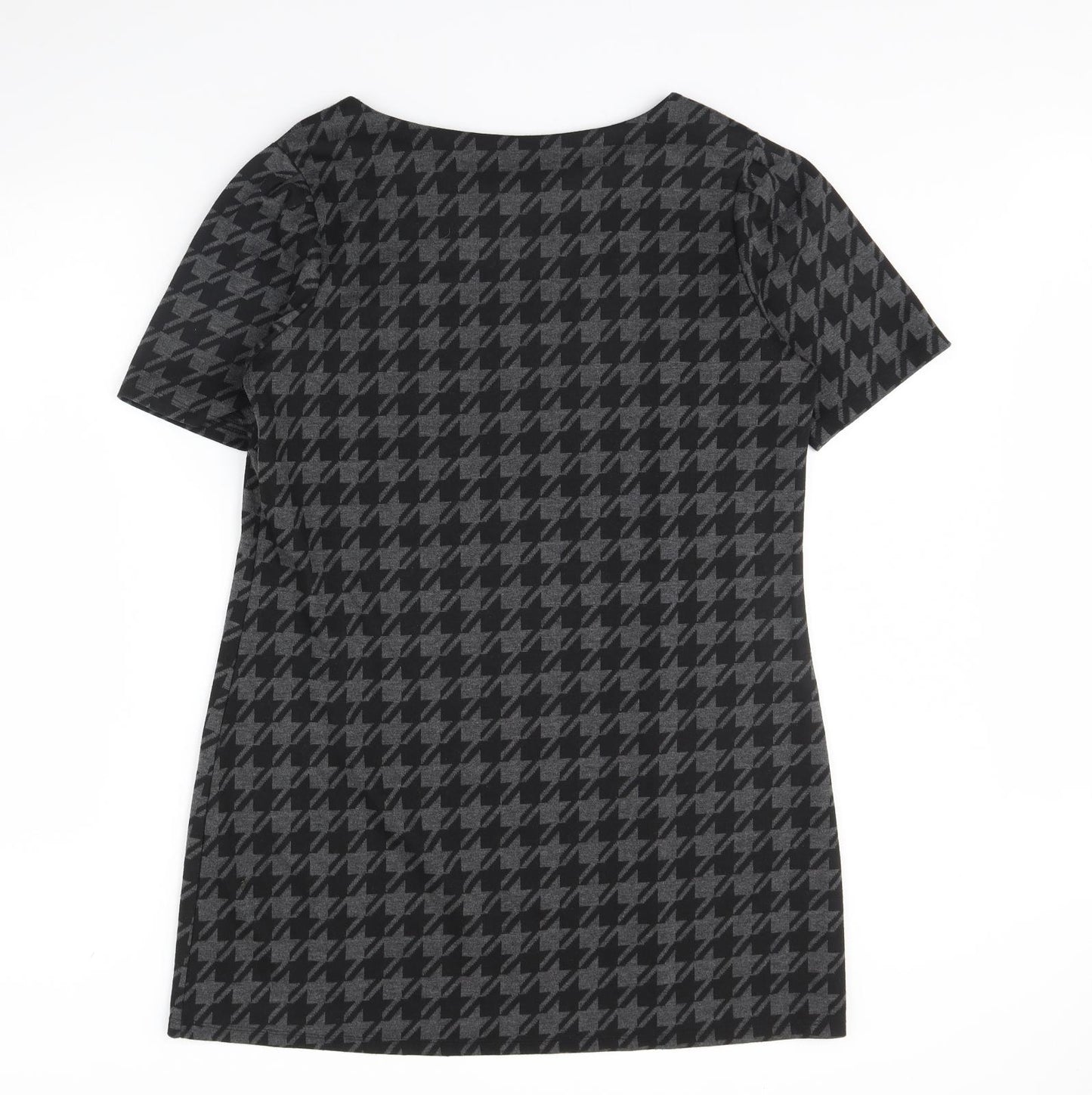 Dorothy Perkins Womens Black Herringbone  Jumper Dress  Size 16