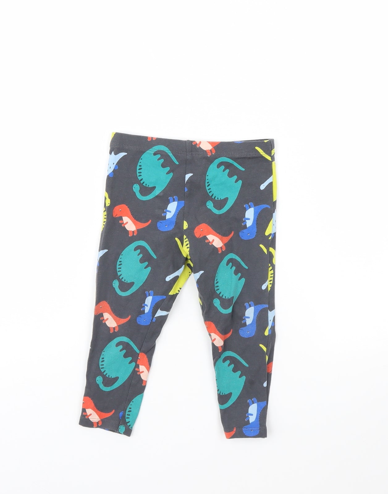 Fred & FLo Baby Grey Animal Print  Capri Trousers Size 12 Months  - Dinosaur