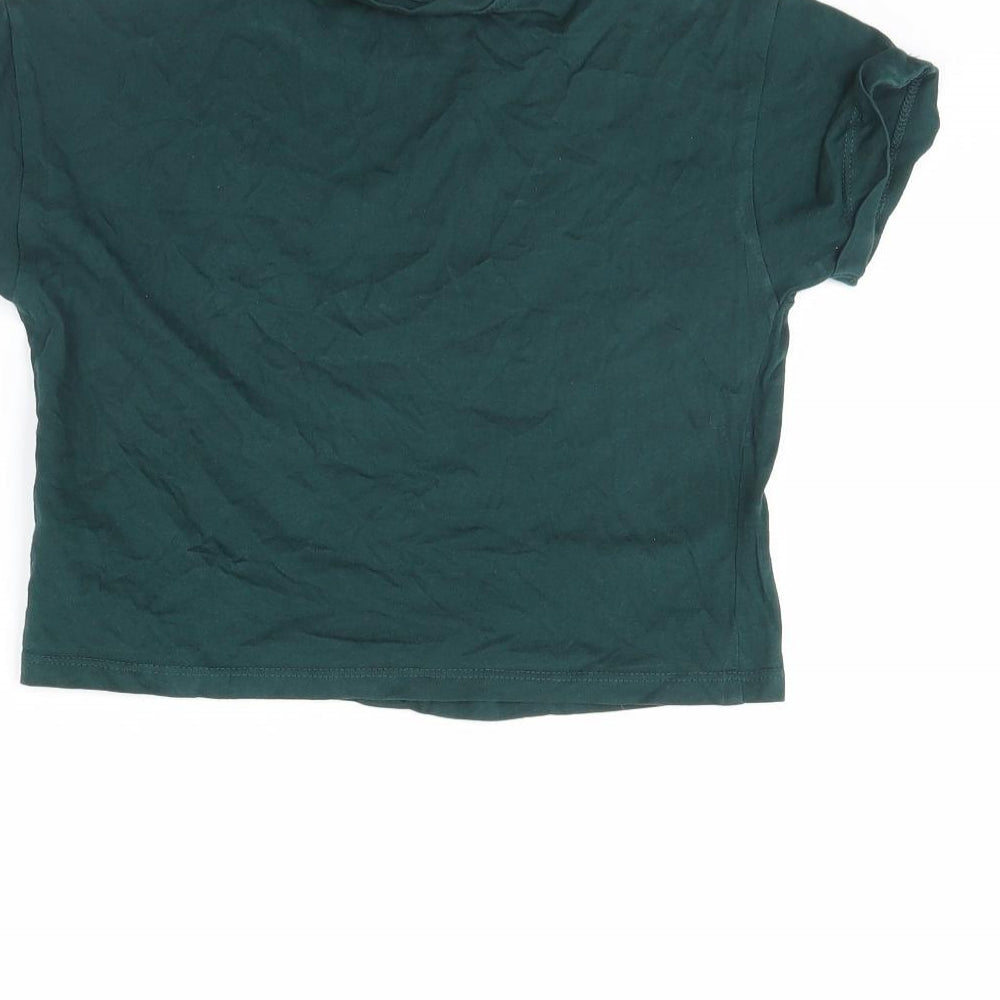 New Look Girls Green   Cropped T-Shirt Size 10 Years
