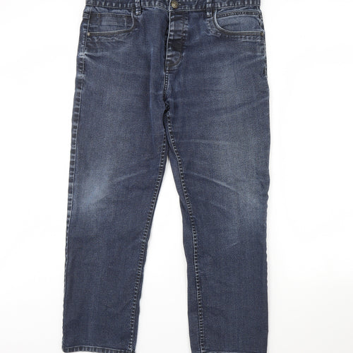 NEXT Mens Blue  Denim Straight Jeans Size 40 L30 in
