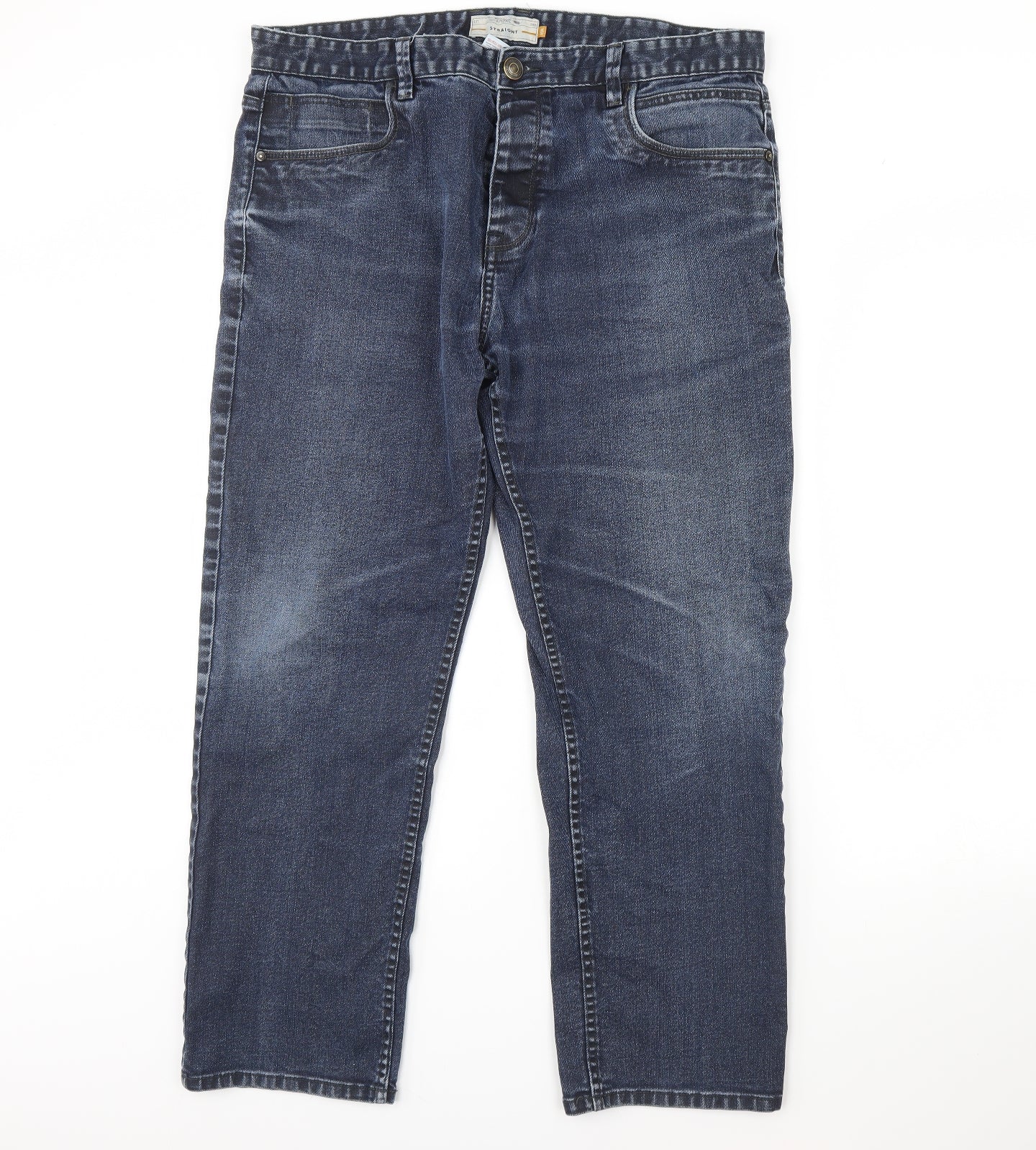 NEXT Mens Blue  Denim Straight Jeans Size 40 L30 in