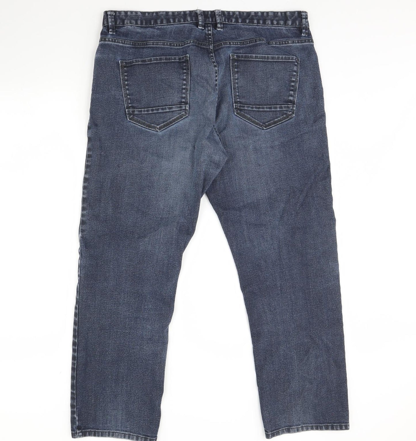 NEXT Mens Blue  Denim Straight Jeans Size 40 L30 in
