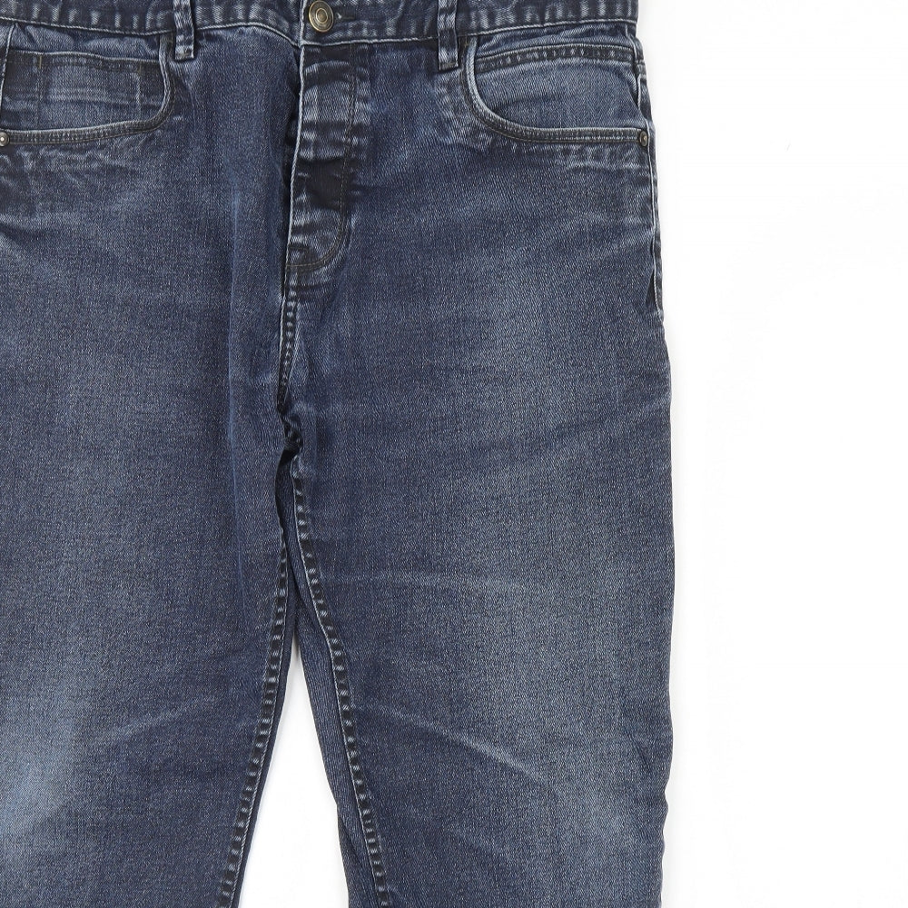 NEXT Mens Blue  Denim Straight Jeans Size 40 L30 in