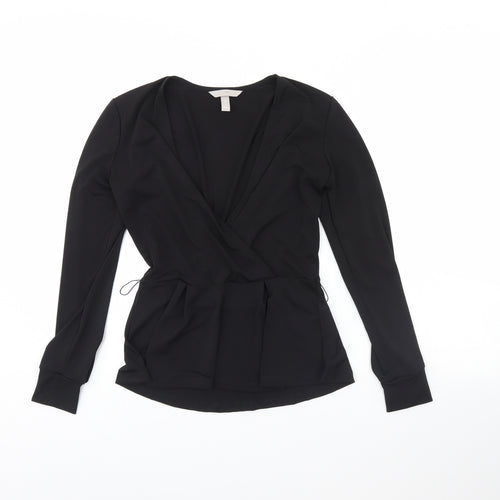 H&M Womens Black   Basic Blouse Size XS