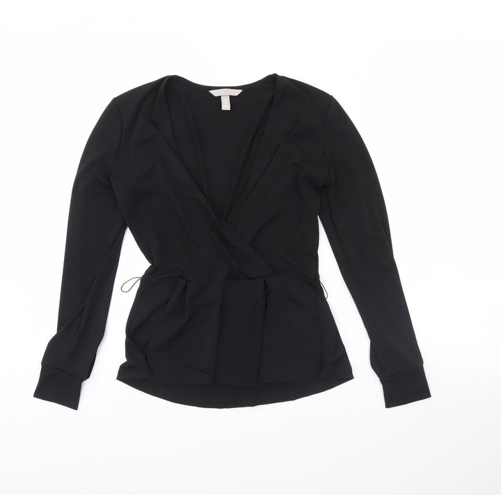 H&M Womens Black   Basic Blouse Size XS
