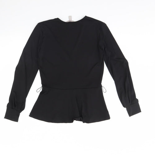 H&M Womens Black   Basic Blouse Size XS