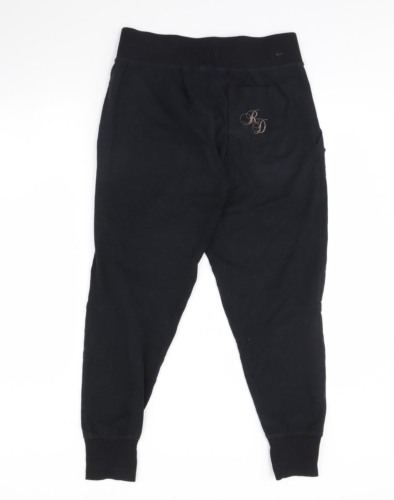 Red or Dead Womens Black   Trousers  Size 10 L27 in