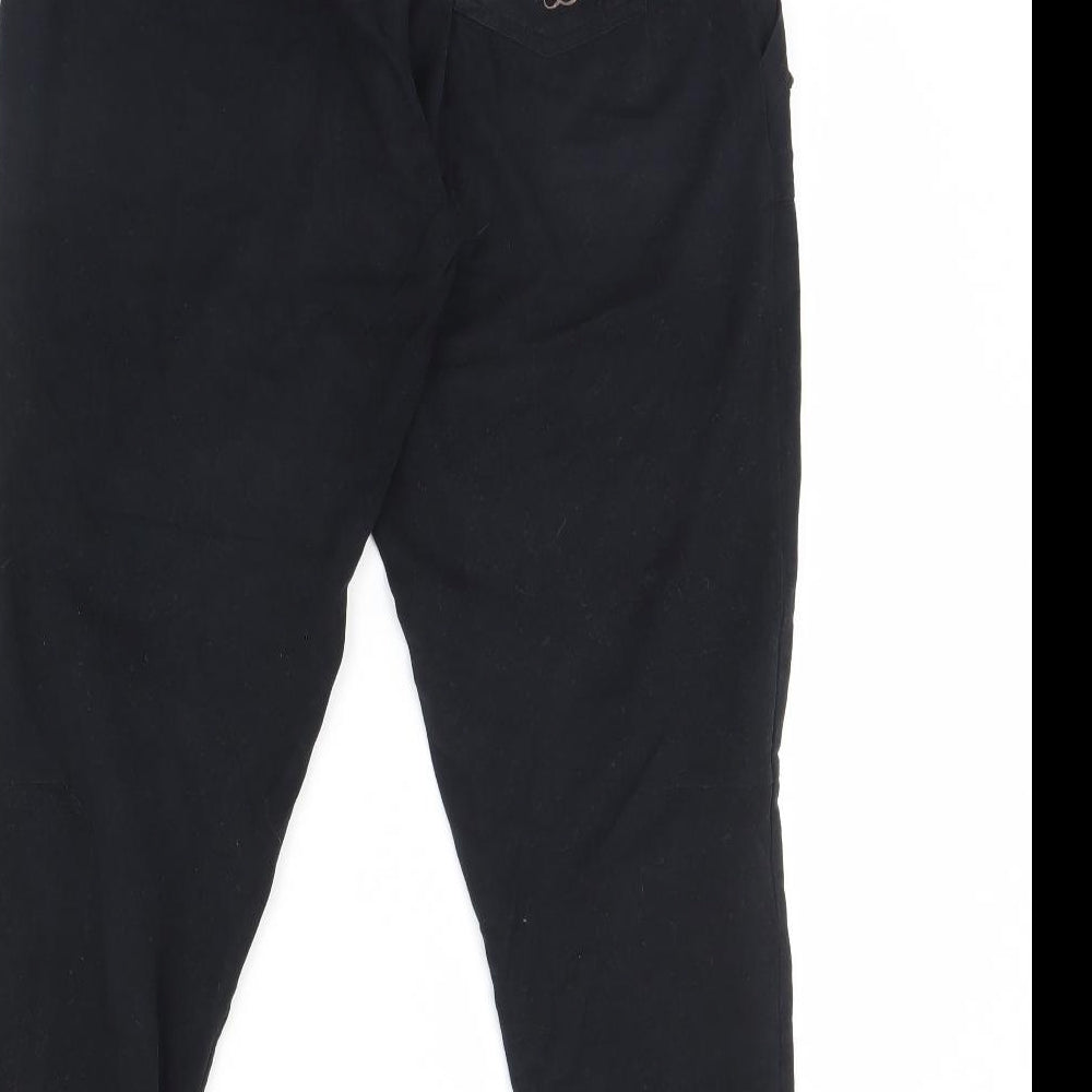 Red or Dead Womens Black   Trousers  Size 10 L27 in