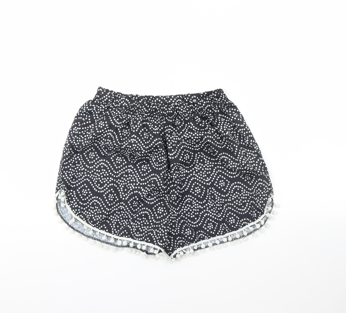 Preworn Womens Black Polka Dot  Culotte Shorts Size XL
