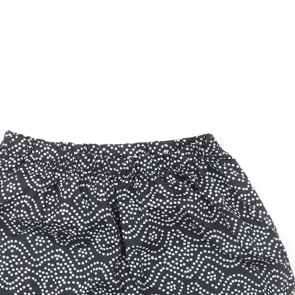 Preworn Womens Black Polka Dot  Culotte Shorts Size XL