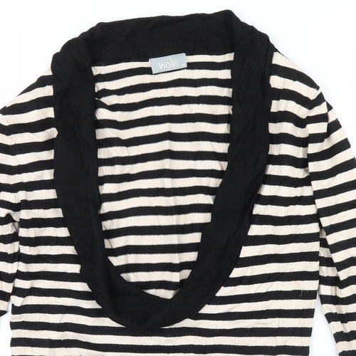 Wallis  Womens Ivory Striped  Pullover Jumper Size 14