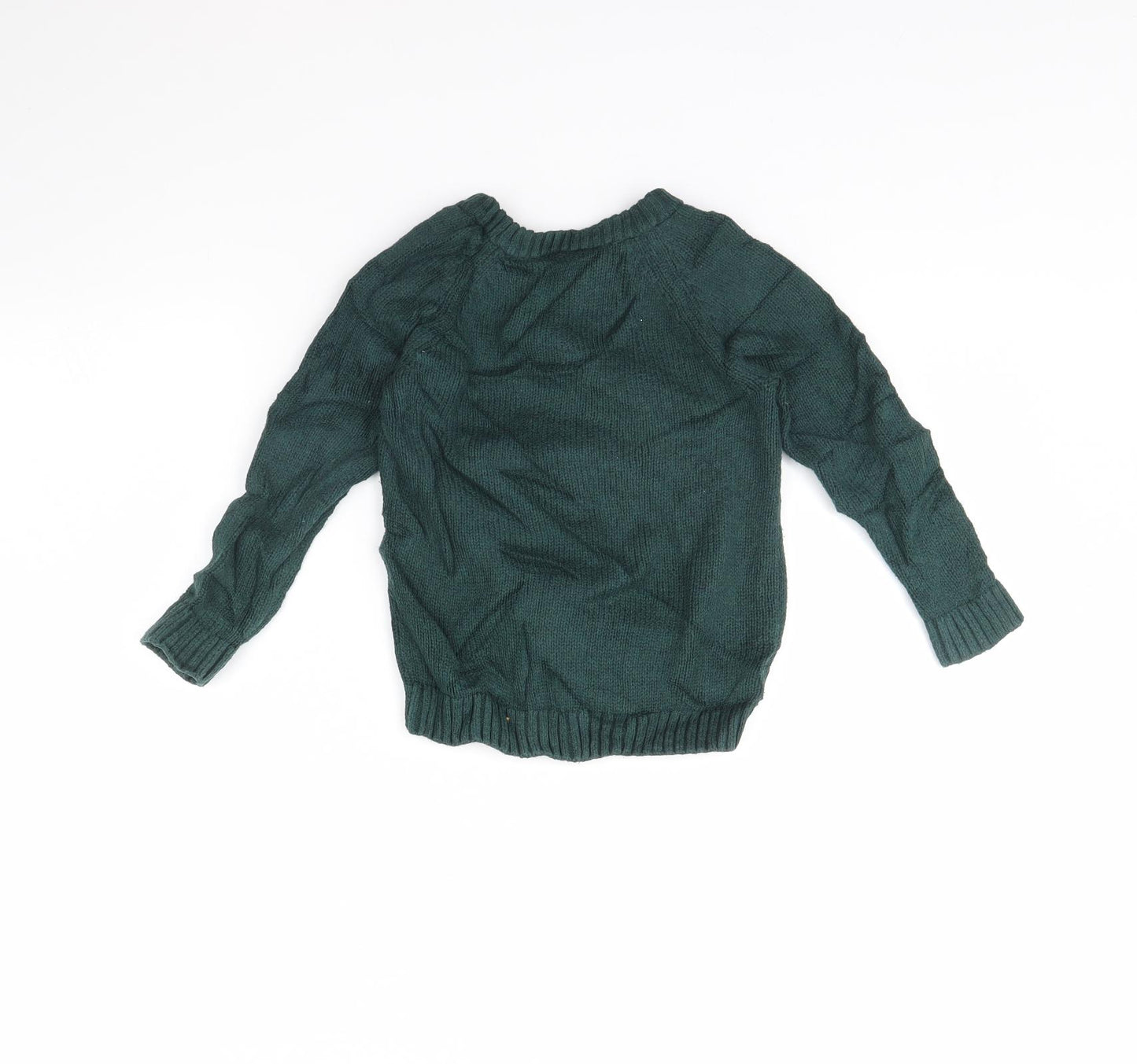 TU Girls Green   Pullover Jumper Size 3 Years  - Badger