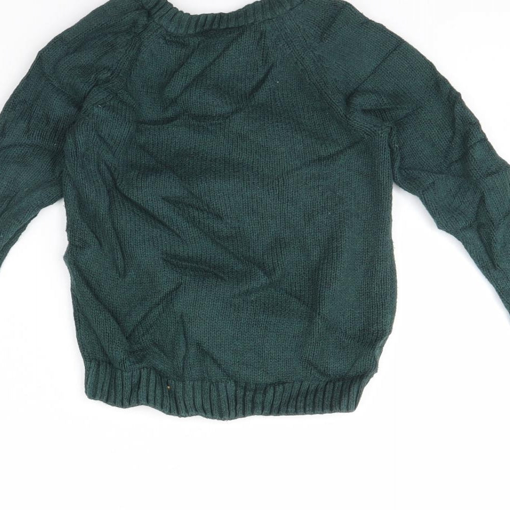 TU Girls Green   Pullover Jumper Size 3 Years  - Badger