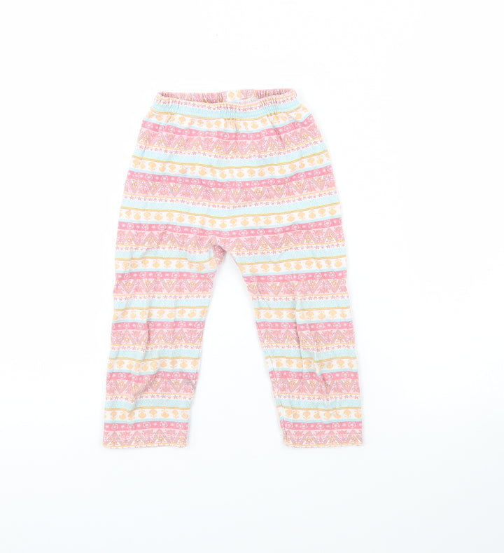 Juniors Girls Pink Spotted Cami Pyjama Pants Size 3 Years