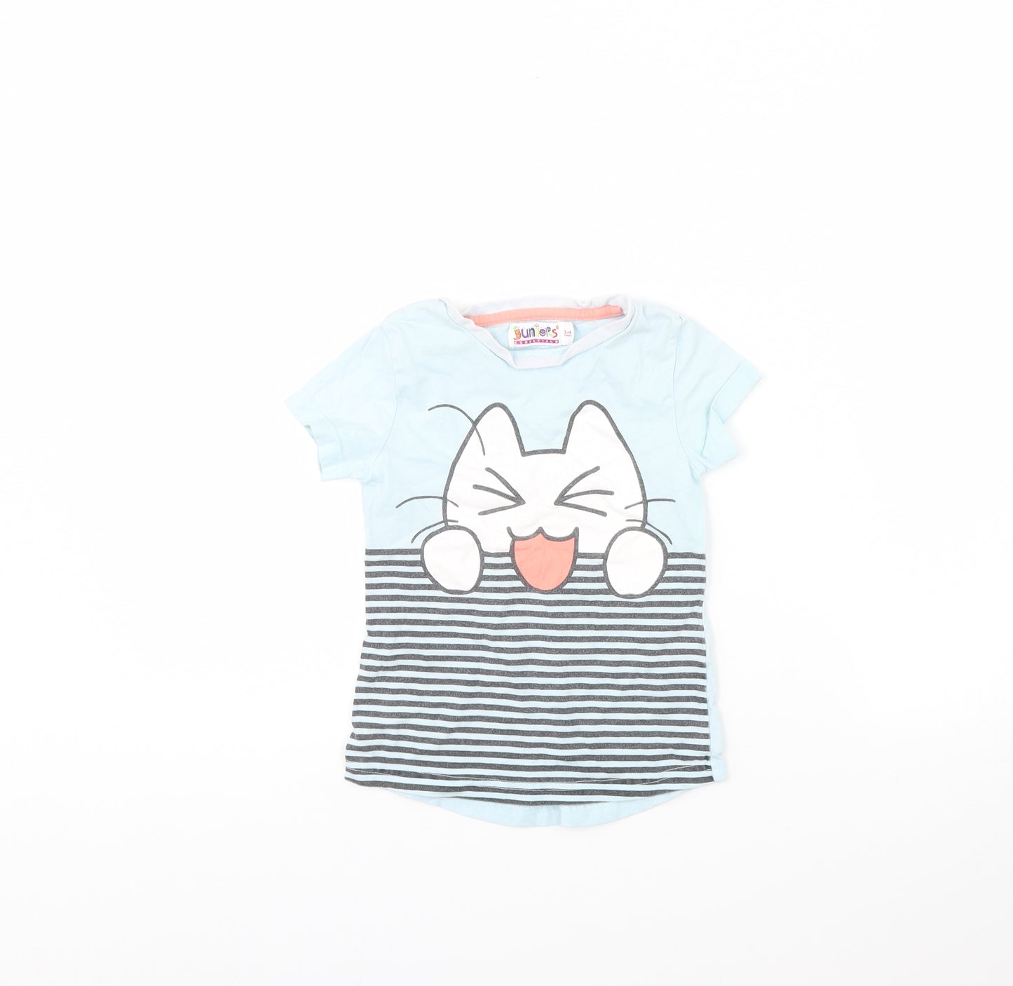 Juniors Girls Blue Solid  Cami Pyjama Top Size 3 Years