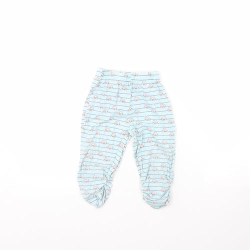 Juniors Girls Blue Striped  Cami Pyjama Pants Size 3 Years