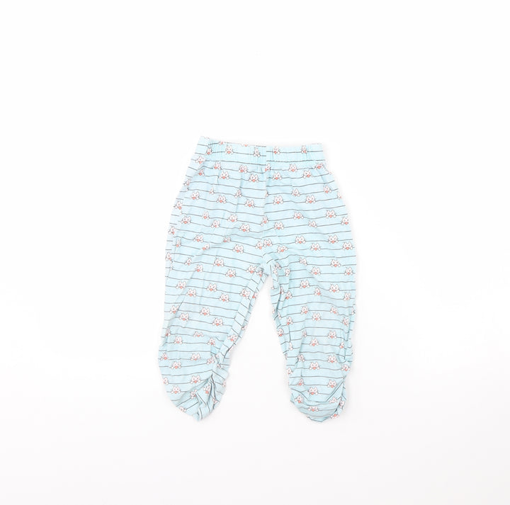 Juniors Girls Blue Striped Cami Pyjama Pants Size 3 Years