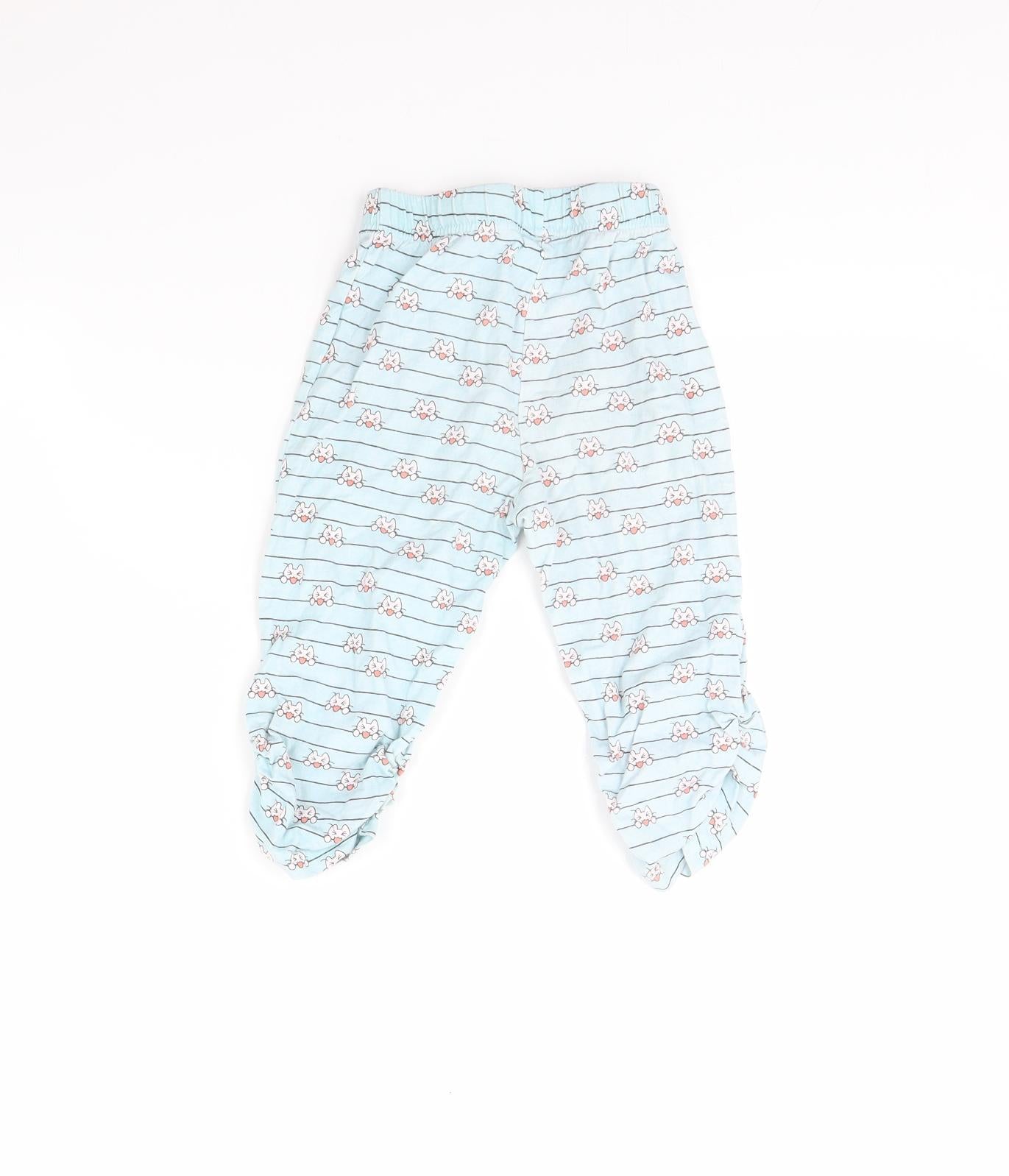 Juniors Girls Blue Striped  Cami Pyjama Pants Size 3 Years