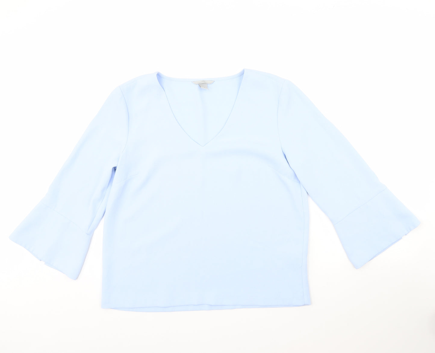 H&M Womens Blue   Basic Blouse Size 12