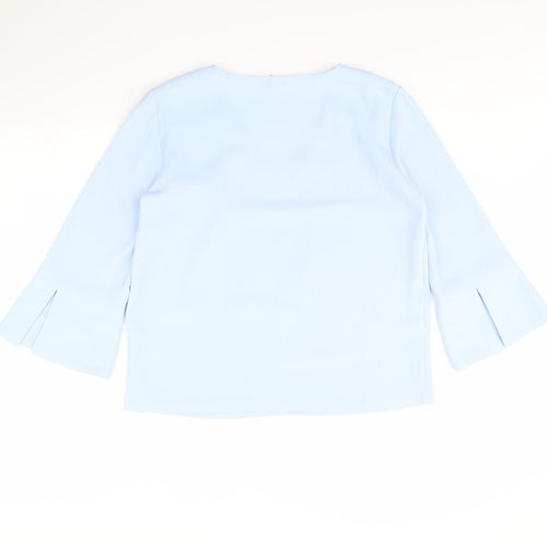 H&M Womens Blue   Basic Blouse Size 12