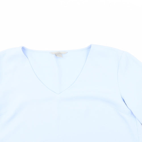 H&M Womens Blue   Basic Blouse Size 12