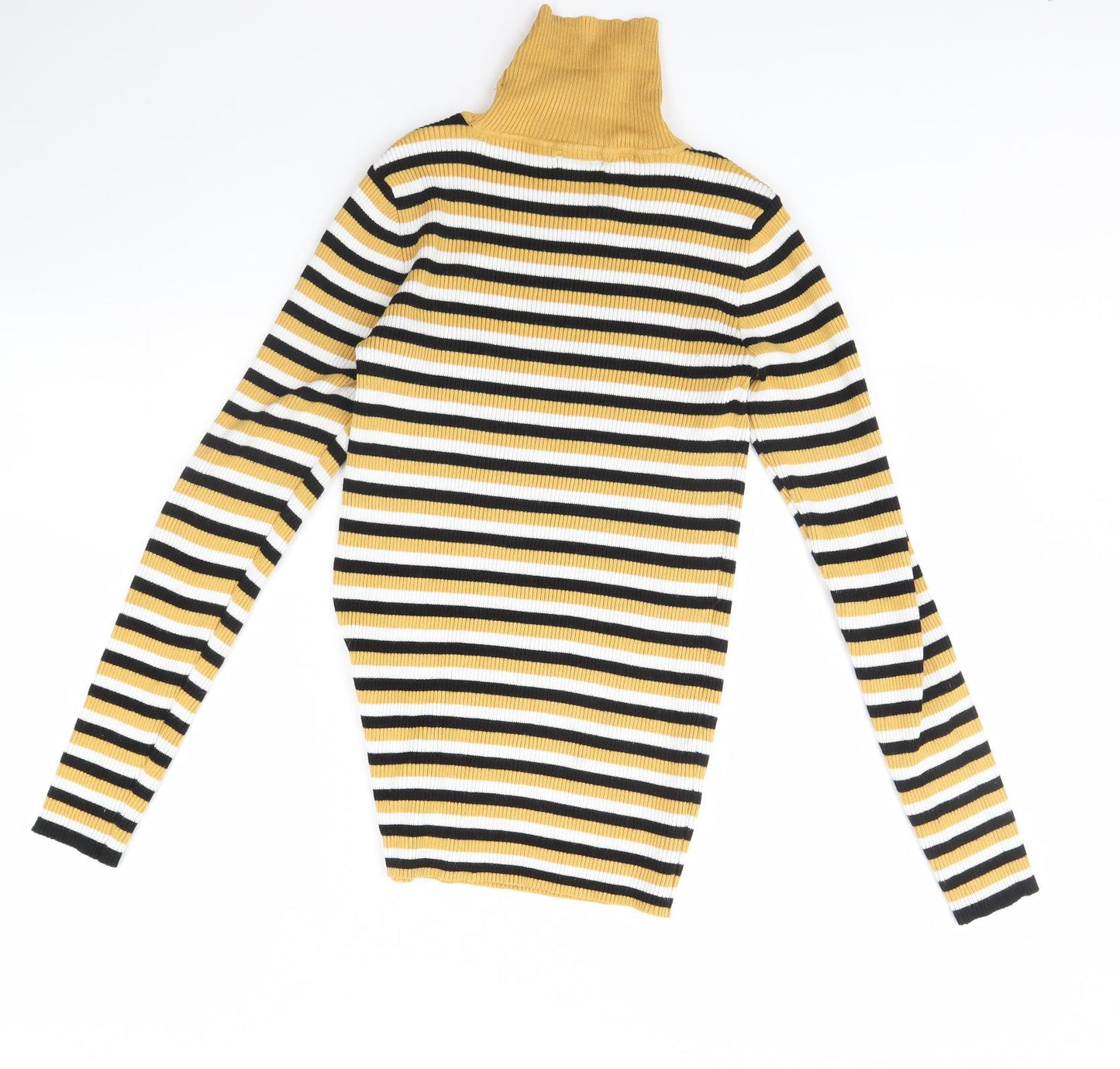 Primark Girls Yellow Striped  Pullover Jumper Size 14 Years