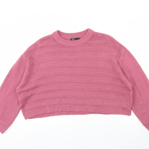 Topshop  Womens Pink   Pullover Jumper Size 12