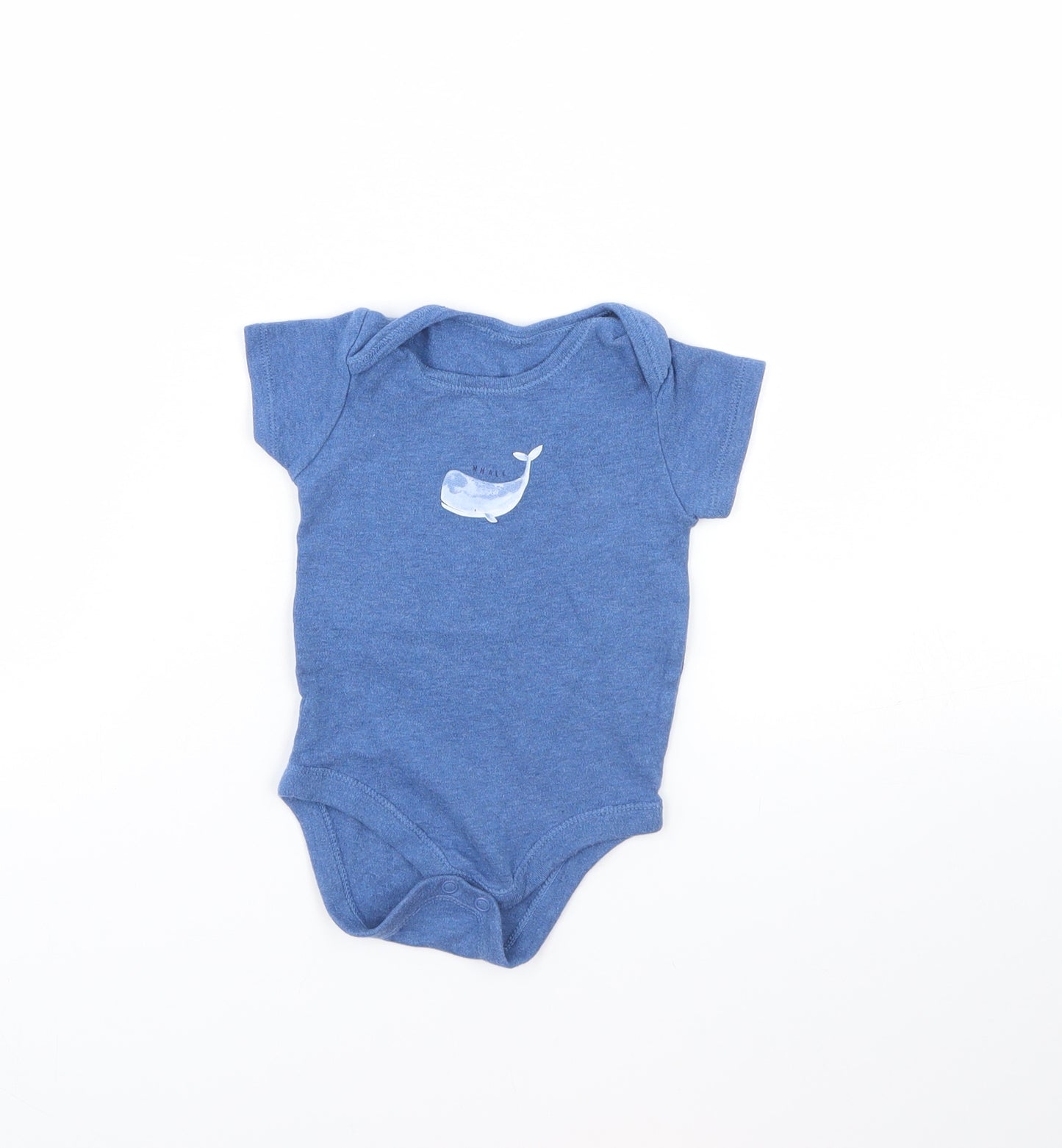 TU Baby Blue   Babygrow One-Piece Size 3-6 Months  - Whale