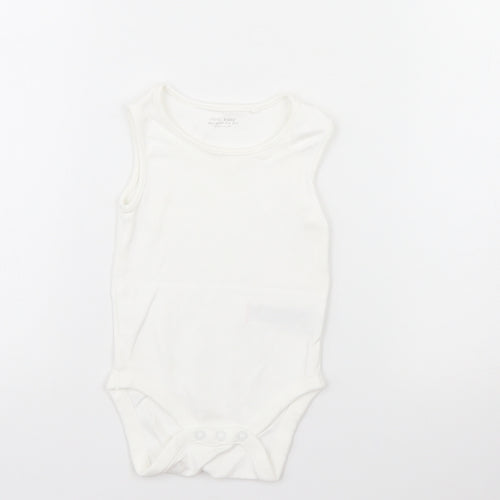 NEXT Baby White   Babygrow One-Piece Size 6-9 Months