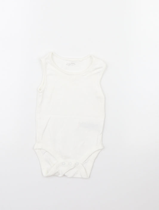 NEXT Baby White   Babygrow One-Piece Size 6-9 Months