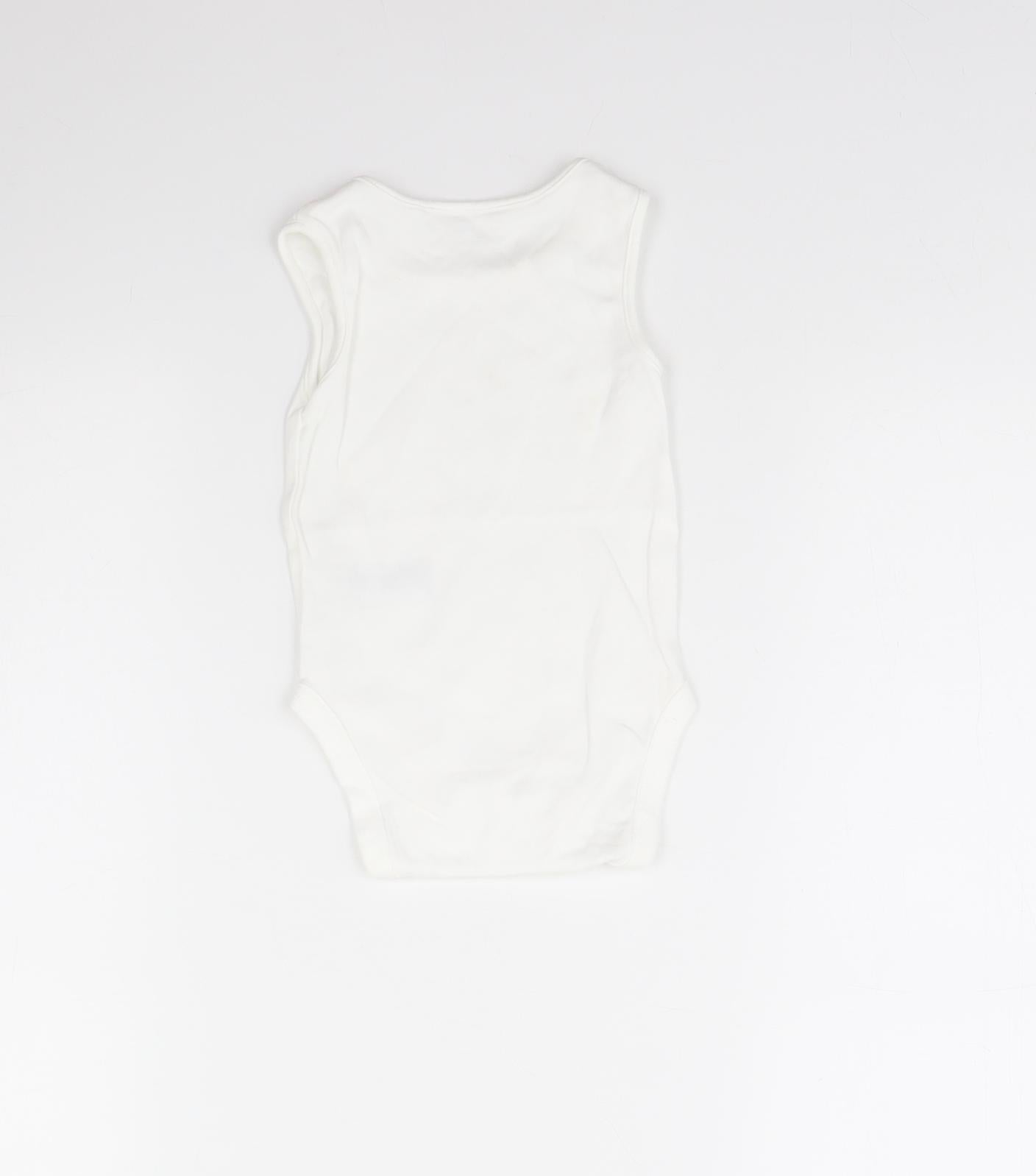 NEXT Baby White   Babygrow One-Piece Size 6-9 Months