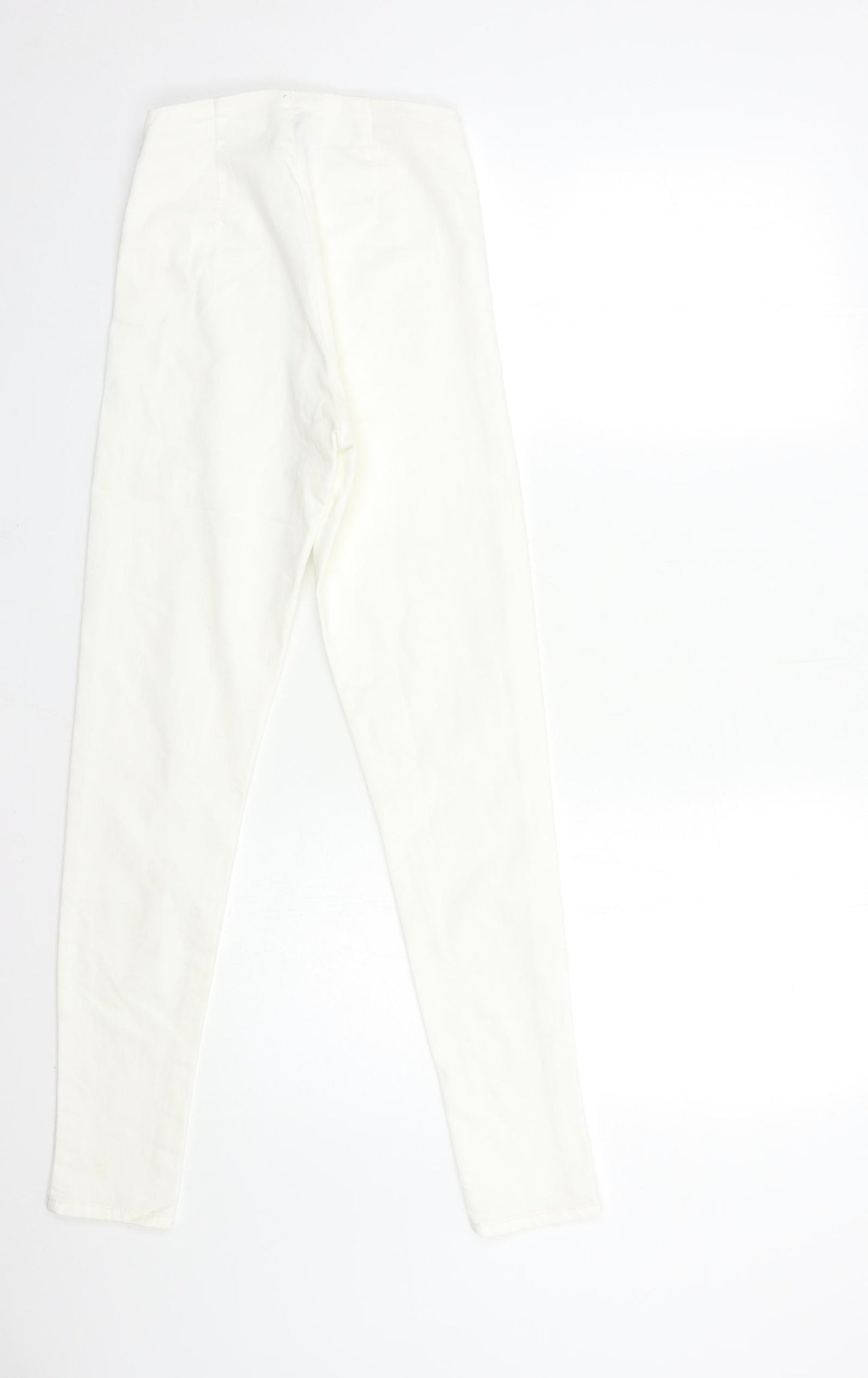 H&M Womens White  Denim Skinny Jeans Size 6 L27 in