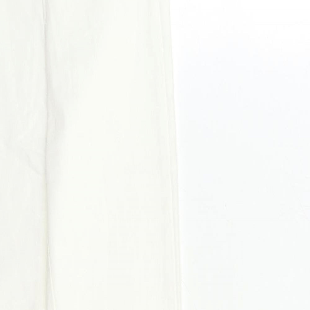 H&M Womens White  Denim Skinny Jeans Size 6 L27 in