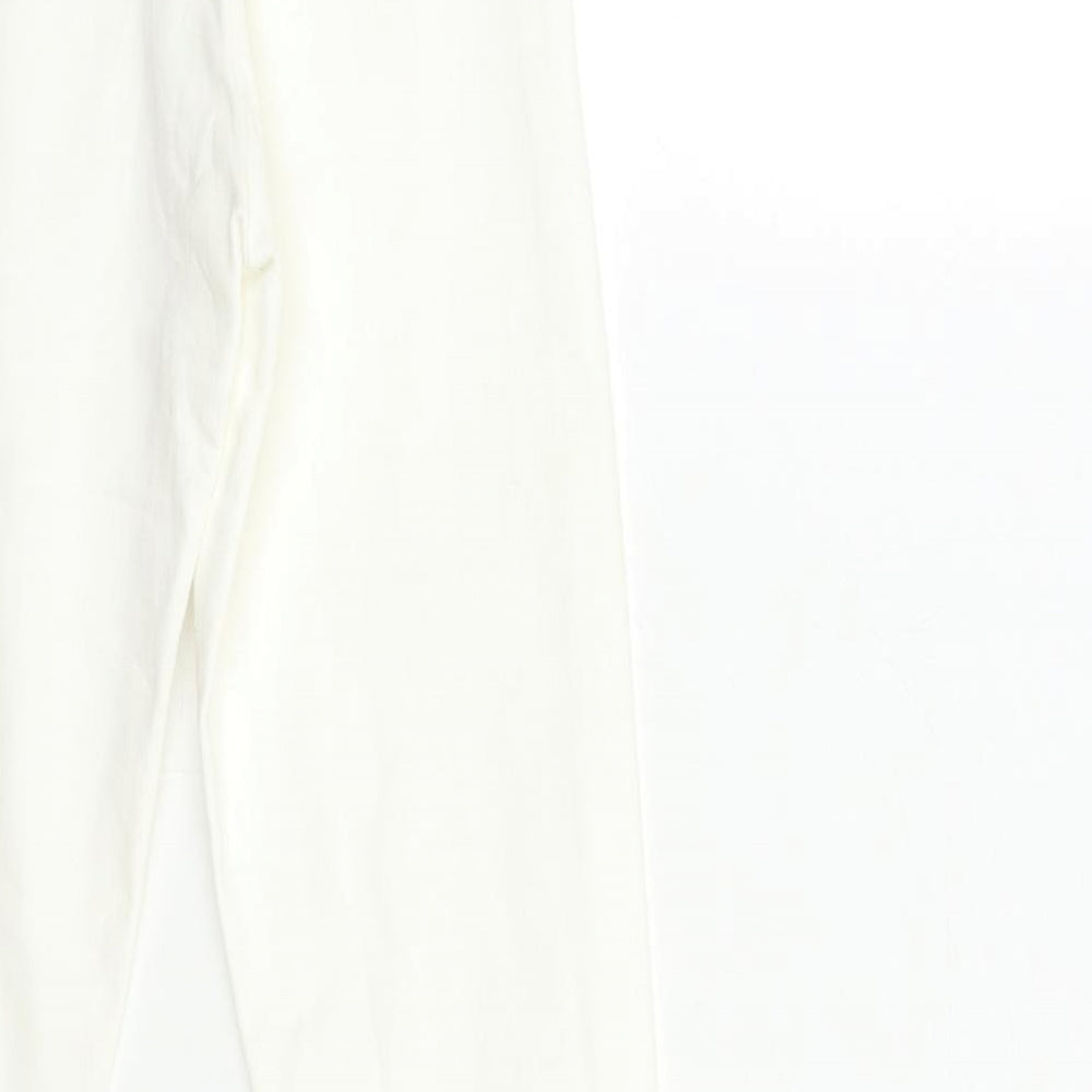 H&M Womens White  Denim Skinny Jeans Size 6 L27 in