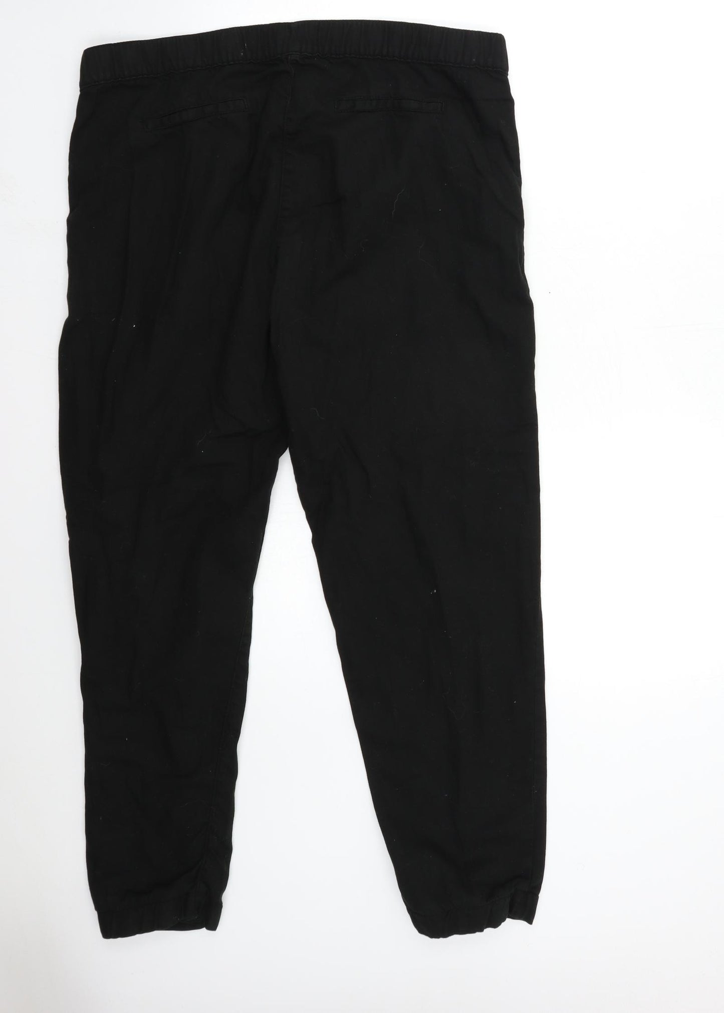 NEXT Womens Black  Denim Tapered Jeans Size 14 L27 in