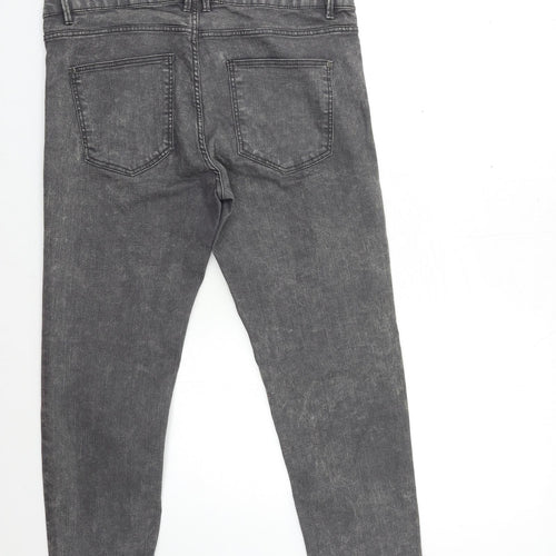 ESMARA Womens Grey  Denim Skinny Jeans Size 16 L25 in