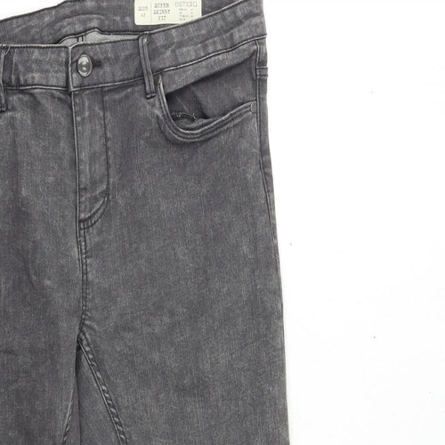 ESMARA Womens Grey  Denim Skinny Jeans Size 16 L25 in